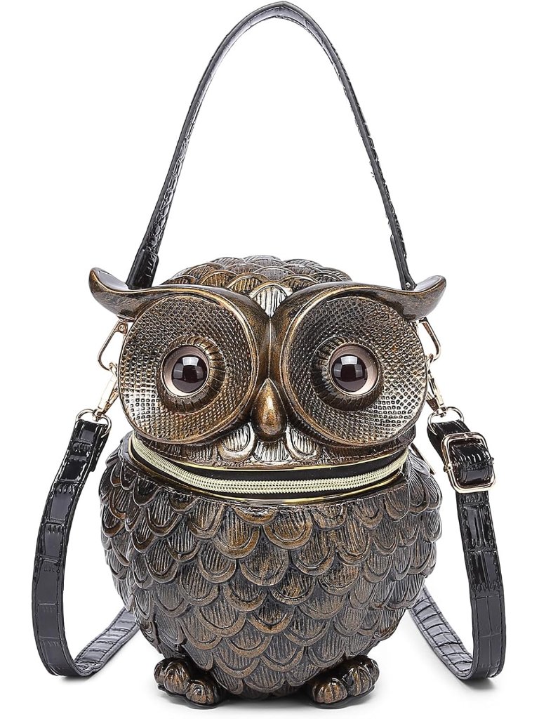 Men Pvc Unique Novelty Weird Shape Handbag Purse Detachable Strap Crossbody Shou